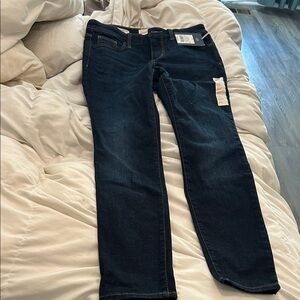 Universal Thread Women's Deep Indigo Skinny Jeans